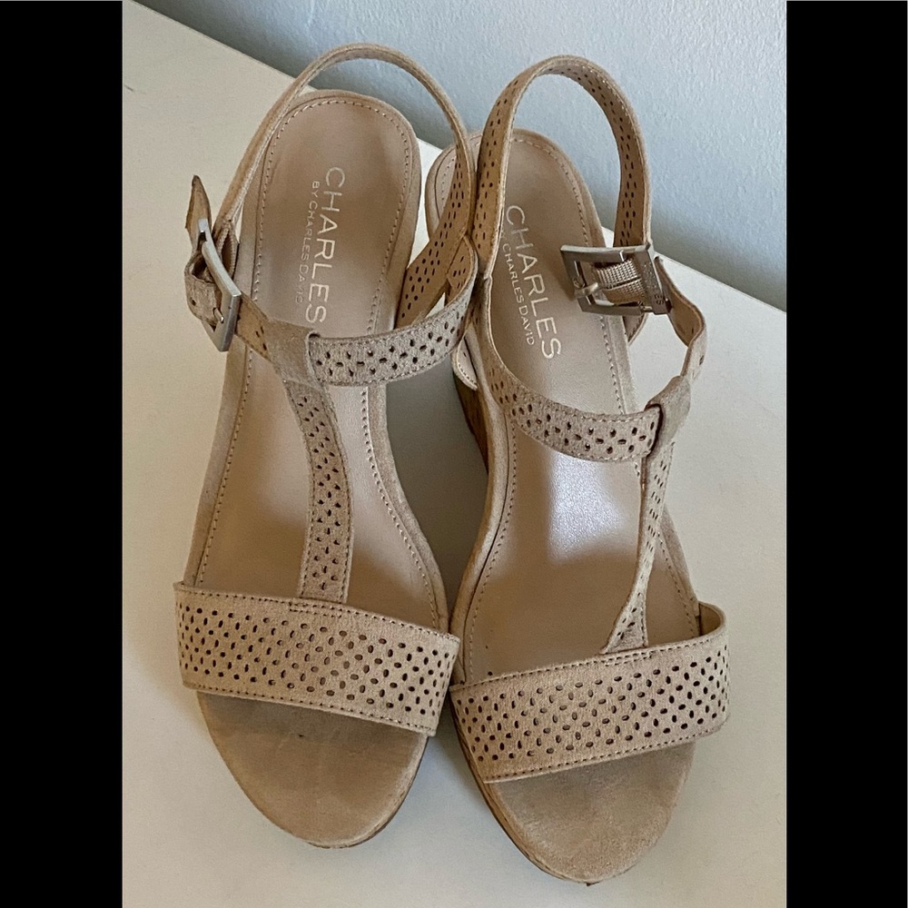 Charles By Charles David Platform Wedge Sandals - image 8